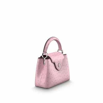 Capucines Mini Bag Straußenleder in Damenhandtaschen Exotische Ledertaschen