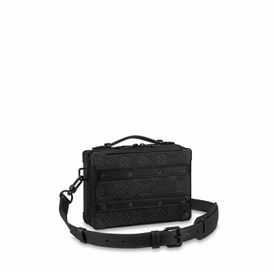 Weiche Trunk-Tasche mit Griff Taurillon-Monogramm in Herrentaschen Umhängetaschen