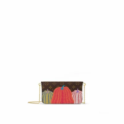LV x YK Félicie Pochette Monogram Canvas in Damenbrieftaschen und Kleinlederwaren-Ketten- und Riemenbrieftaschen
