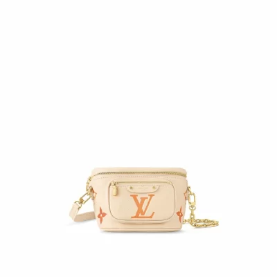 Mini-Bumbag aus Monogram Empreinte-Leder in Damenbrieftaschen und Kleinlederwaren-Geldbörsen mit Kette und Riemen
