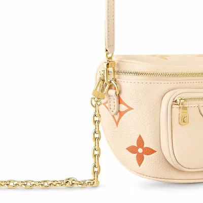 Mini-Bumbag aus Monogram Empreinte-Leder in Damenbrieftaschen und Kleinlederwaren-Geldbörsen mit Kette und Riemen
