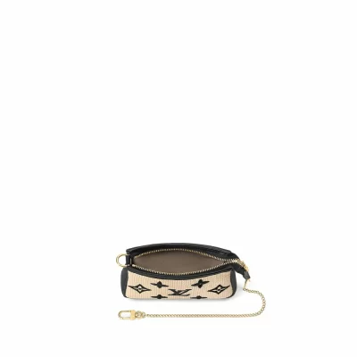 Mini-Pochette-Accessoires Sonstiges Monogram Canvas in Damenbrieftaschen und Kleinlederwaren Geldbörsen mit Ketten- und Riemenriemen