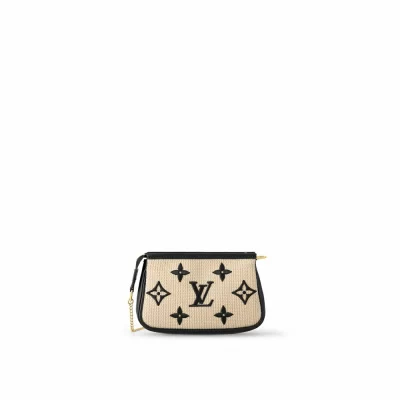Mini-Pochette-Accessoires Sonstiges Monogram Canvas in Damenbrieftaschen und Kleinlederwaren Geldbörsen mit Ketten- und Riemenriemen