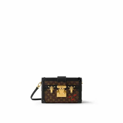 Petite Malle Bag Monogram Canvas in Damenhandtaschen Schultertaschen und Umhängetaschen