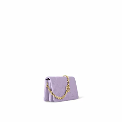 Pochette Coussin Fashion Leder in Damenhandtaschen Kettentaschen und Clutches