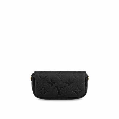 Geldbörse mit Kette aus Ivy Monogram Empreinte-Leder in Damenbrieftaschen und Kleinlederwaren Ketten- und Riemenbrieftaschen