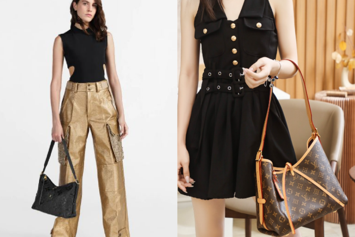 Louis Vuitton CarryAll PM eignet sich für passende Outfits!